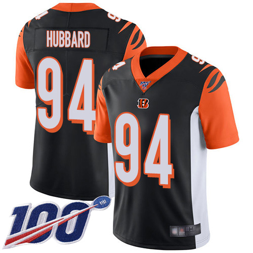 Cincinnati Bengals Limited Black Men Sam Hubbard Home Jersey NFL Footballl 94 100th Season Vapor Untouchable